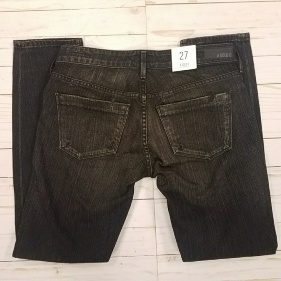 NWT A GOLDE Chloe Low-rise distressed jeans - Picture 3 of 6